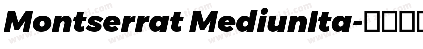 Montserrat MediunIta字体转换